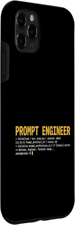 Prompt Engineer Terminal Screen AI Developer Software Coder Case for iPhone 11 Pro Max