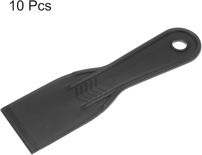 HARFINGTON 10pcs Putty Scraper 2" Width 6mm Thin Width 6mm Thin Flexible Plastic Putty Knives for Taping Drywall Spreading Painting Wall Scratching