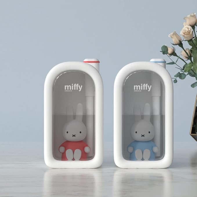 Mipow X Miffy Cool Mist Humidifier - Ultrasonic Quiet, Mini Cute Humidifier with Night Light, 380ml Humidifiers for Bedroom/Babies Nursery/Office