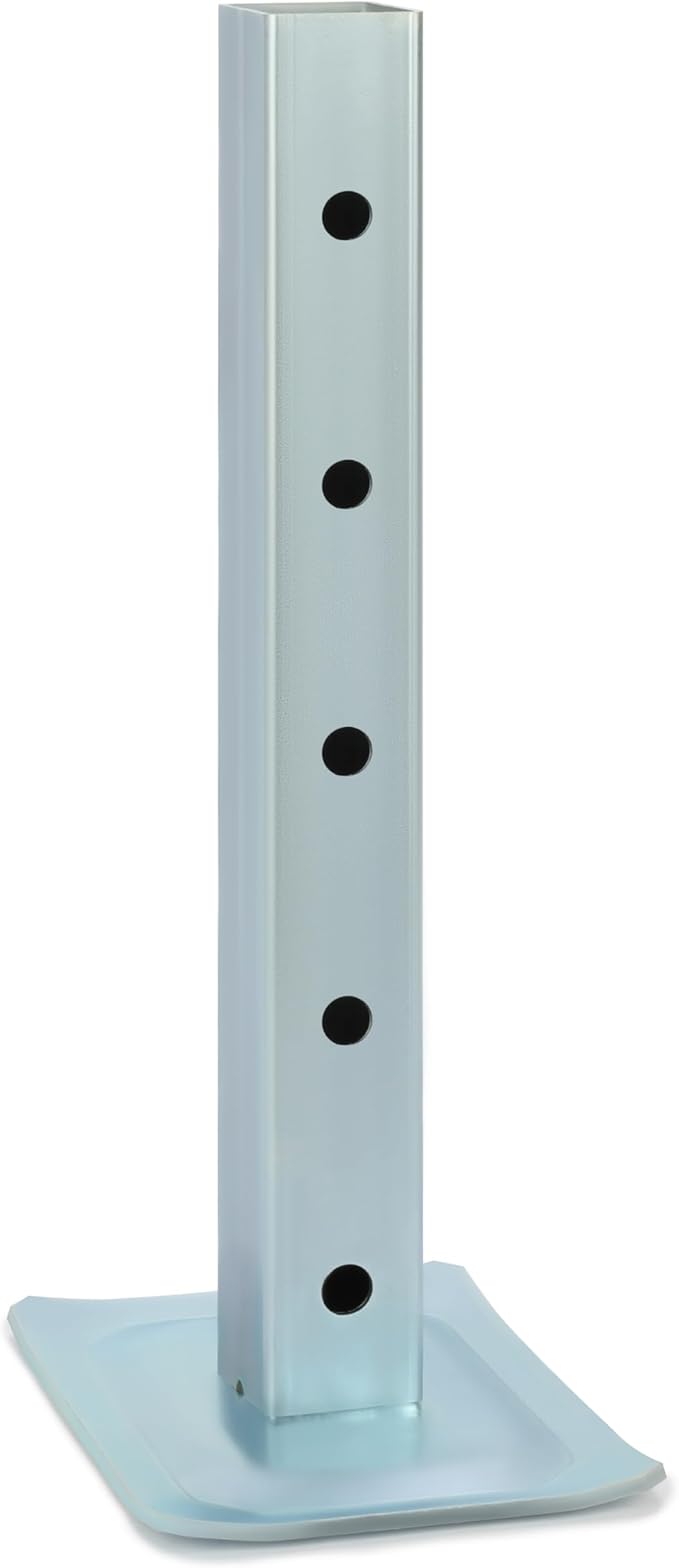 ALMULOO Jack Stand Adjustable Compatible with Square Jacks with 2" Square Tube 8000LBS Trailer Jack Drop Legs W/5 Mounting Holes Heavy Duty Steel