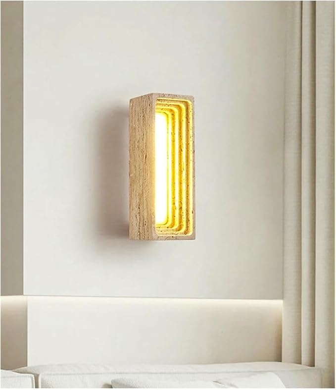 Wall Lamp Japanese Creative Atmosphere Background Decorative Light Modern and Simple Living Room Bedroom Led(Neutral Light)