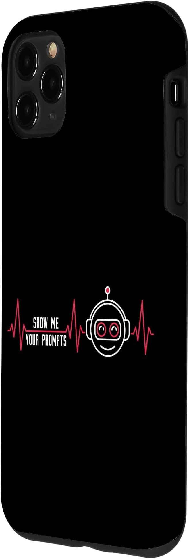 Show Me Your Prompts AI Artificial Intelligence Heartbeat Case for iPhone 11 Pro Max