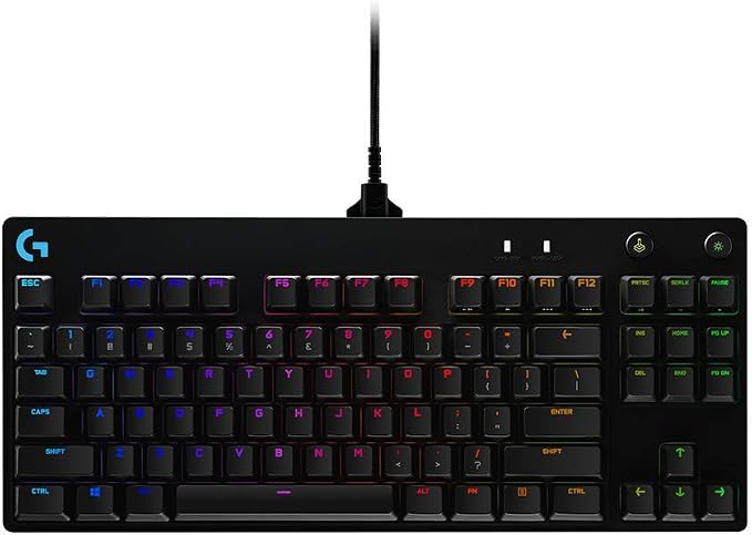 Logitech G PRO Mechanical Gaming Keyboard + G502 Hero Wired Gaming Mouse Bundle - Black
