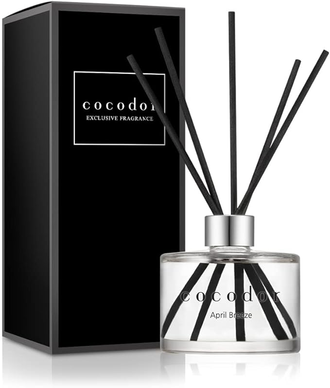 COCODOR Signature Reed Diffuser Set/April Breeze / 6.7oz /1 Pack/Home Fragrance Diffuser, Oil Scent Diffuser for Bathroom Shelf Decor