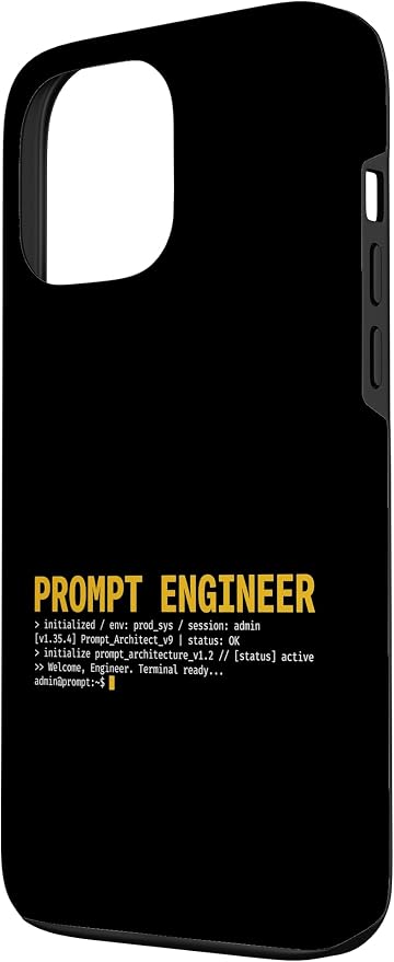 Prompt Engineer Terminal Screen AI Developer Software Coder Case for iPhone 13 Pro Max
