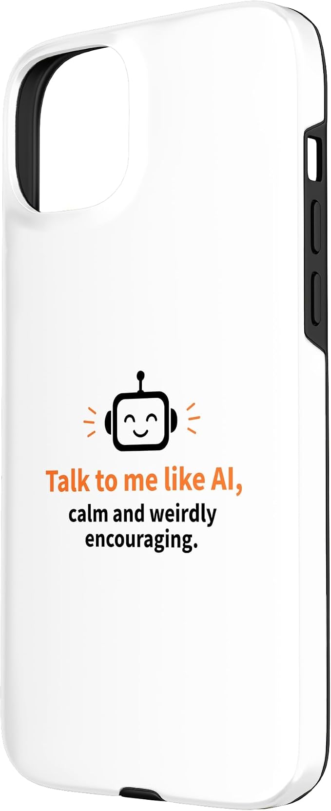 AI Robot Calm Encouraging Tech Support Case for iPhone 15 Plus