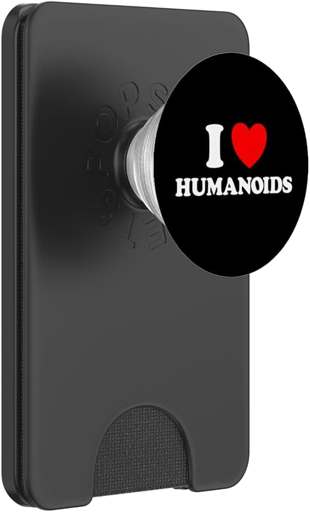 Humanoid Heart Funny Cute Embodied AI Bot Robot Being Fan PopSockets PopWallet for MagSafe