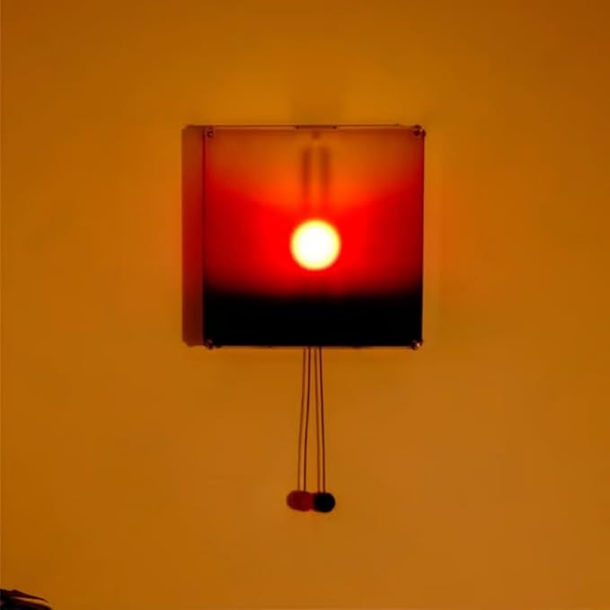 Mindfulness Wall Lamp Features Manual Sunrises Sunset Hanging Light for Serenes Home Atmospheres Sun Motion Living Room Lamp