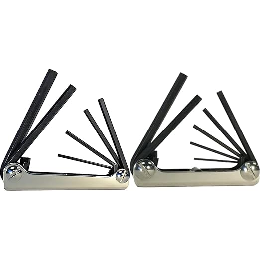 EKLIND 20511 Steel Handle 5pc SAE Hex Key Set 3/16-3/8 & 21172 Classic Steel Handle 7pc Metric Hex Key Set 2-8