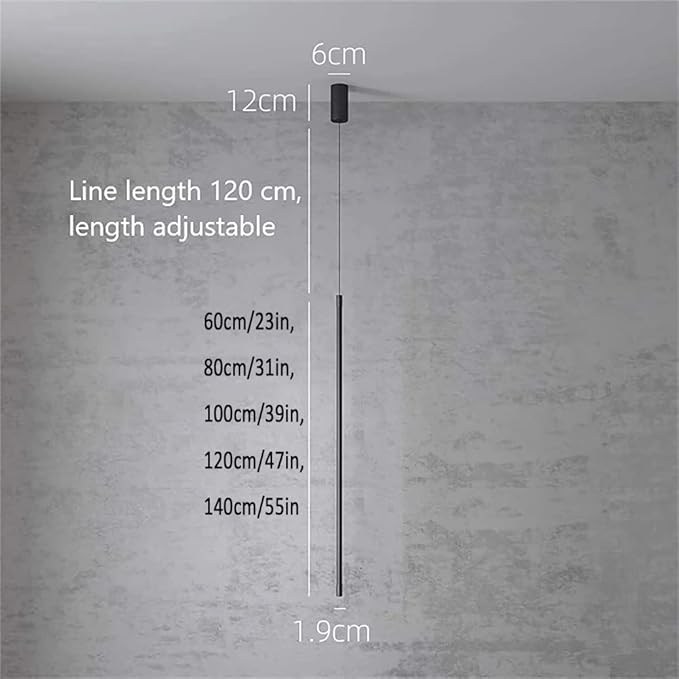 Modern Chandelier Geometry Line Strip Hanging Light, Led Chandelier, Living Room TV Wall Decor LED Pendant Lamps, Ceiling Lights Fixtures for Kitchen, Bedroom, Study Room(Warm Ligh