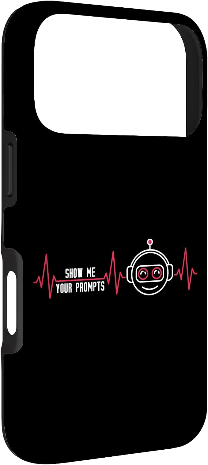 Show Me Your Prompts AI Artificial Intelligence Heartbeat Case for iPhone 17 Pro