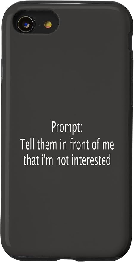 iPhone SE (2020) / 7 / 8 Funny Sarcastic Prompt Satirical AI Artificial Intelligence Case