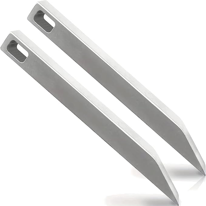 EDC Titanium Pry Bar 2 Pack - Heavy Duty Mini Keychain Prybar - Mighty Miniature Portable Multitool, Screwdriver, Bottle Opener, & Box Opener