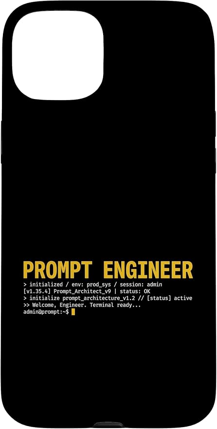 Prompt Engineer Terminal Screen AI Developer Software Coder Case for iPhone 15 Plus