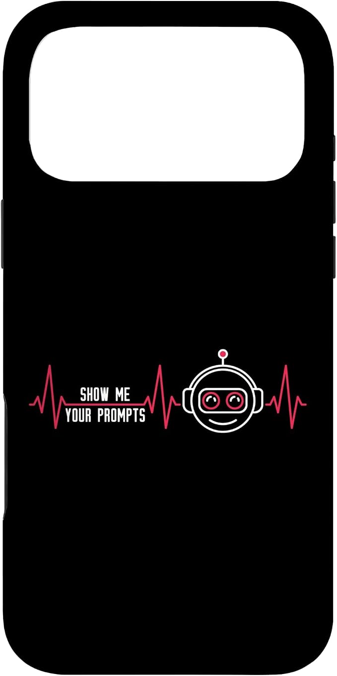 Show Me Your Prompts AI Artificial Intelligence Heartbeat Case for iPhone 17 Pro Max