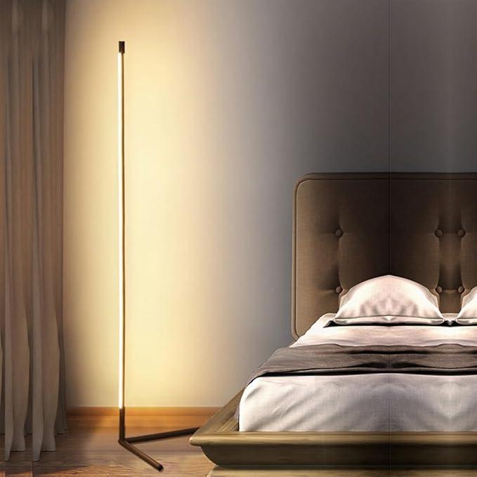 SONGCHAO Reading Light Background Wall Corner Atmosphere Lamp Modern Minimalist Floor Lamp Personalized Creative Bedroom Bedside Standing Lamp Floor Lamps for Living Room