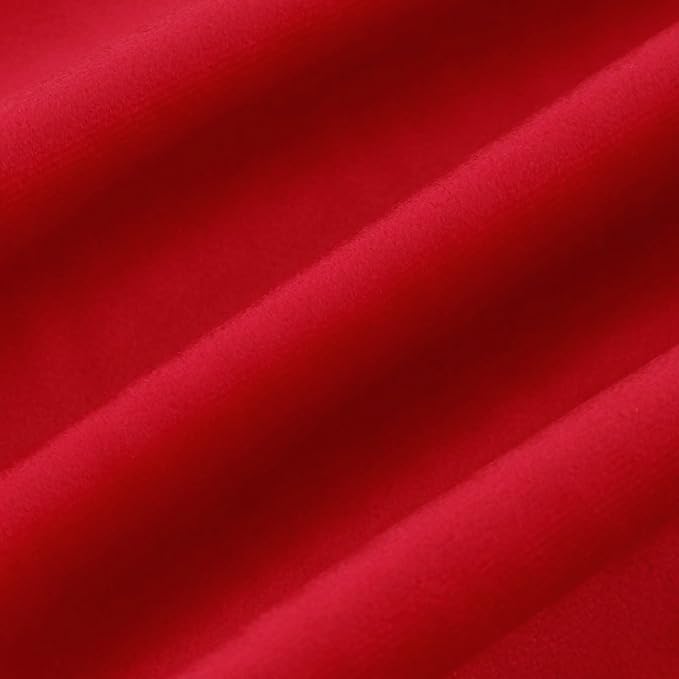 JIAHANNHA Velvet Red Throw Pillow Covers 16”x16”Pack of 2 Soft Decorative | Square Cushion Covers for Couch Sofa Bed Livingroom Car Home Decor,40x40Cm