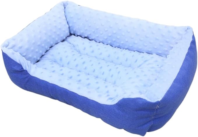 Large Dog Bed with Non-Slip Bottom, Waterproof Orthopedic Cushion, Machine Washable Rectangle Pet Mat - Thick Cozy Bed for Big Dogs(19.69''X4.72''X15.75'',Blue)