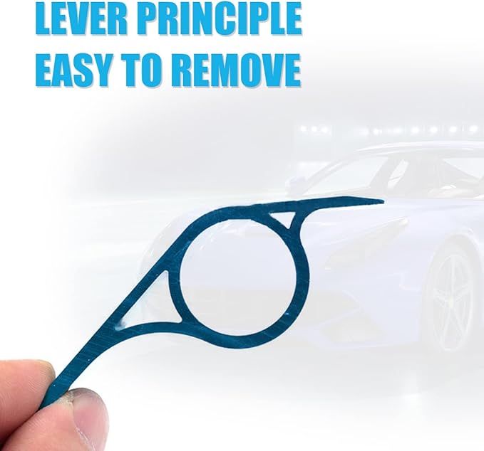 2Pcs Hitch Cover Removal Tool Fit for Tesla Model Y 4 Inch Aluminum Alloy Pry Bar Set Non-Marring Car Trim Removal Prybar Set for Garage Car Repair Shop