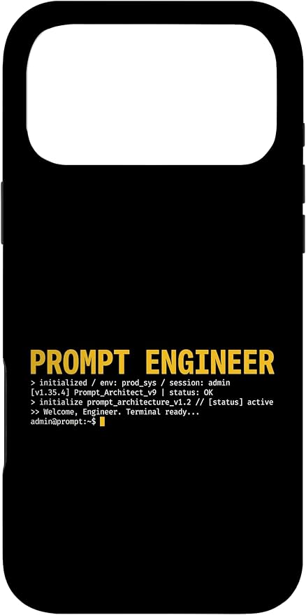 Prompt Engineer Terminal Screen AI Developer Software Coder Case for iPhone 17 Pro Max