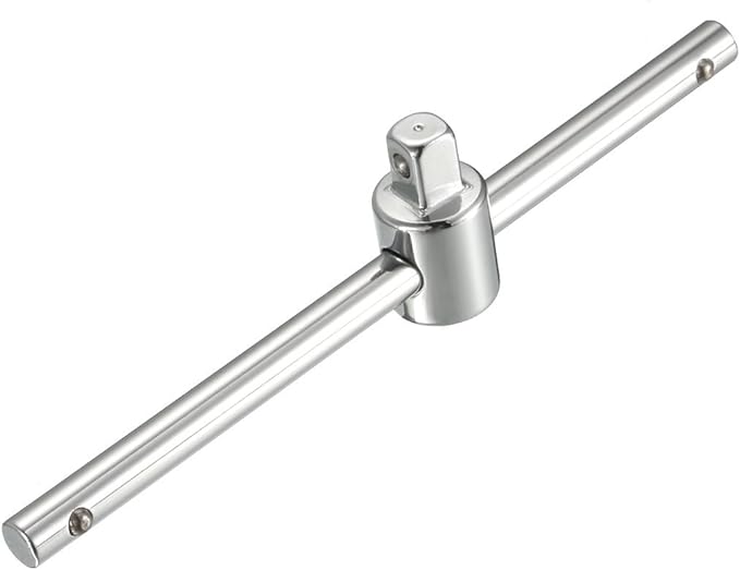 uxcell 1/4 Inch Drive Sliding Wrench Breaker Bar Adjustable T-Handle Socket Hand Tool