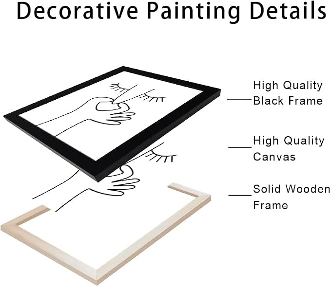Framed Black and White Bathroom Wall Art Funny Bathroom Wall Decor Signs Bad Smell Toliet Print Painting Decor Canvas Artwork