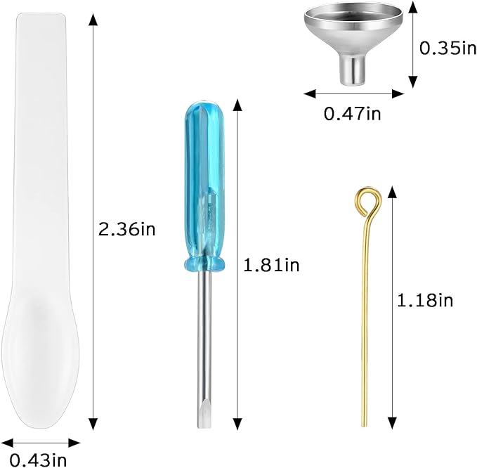 Mini Funnel Set for Cremation Jewelry Filling Kit for Urn Necklace Keepsake Small Funnel Filling Ashes