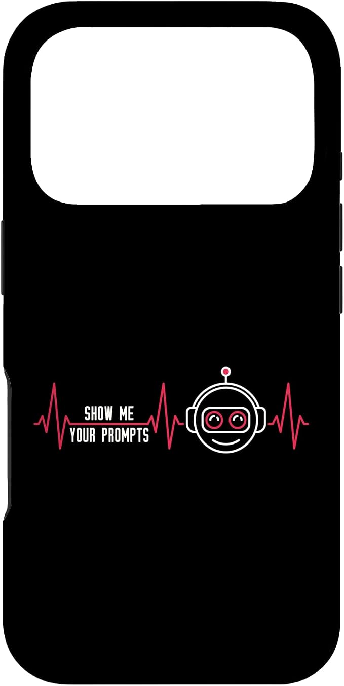 Show Me Your Prompts AI Artificial Intelligence Heartbeat Case for iPhone 17 Pro