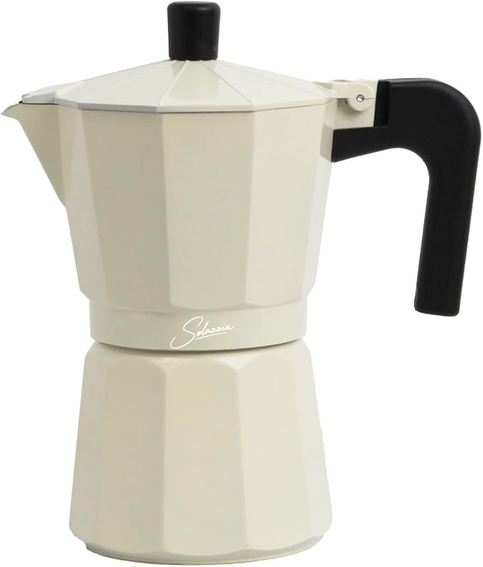 3 Cup Stovetop Espresso Maker Italian Moka Pot, Stove Top Cuban Coffee Maker, Greca Mocha Pot(Premium, 5 oz/150ml)