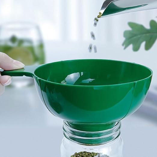 Alipis Wide Mouth Kitchen Funnel Set for Mason Jars and Bottles 6.41X4.76X2.99 Inch Plastic Canning Funnels for Jam Oil Salad Dressing and Beverage Transfer