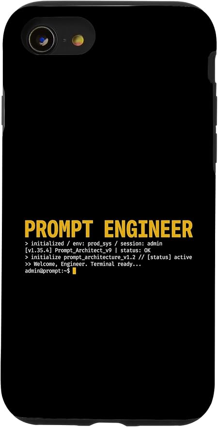 Prompt Engineer Terminal Screen AI Developer Software Coder Case for iPhone SE (2020) / 7/8