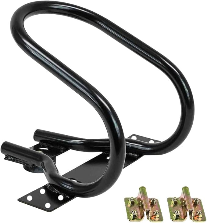Mytee Products 7" Motorcycle Wheel Chock Steel for E-Track/X-Track System - Black (2 Pack)
