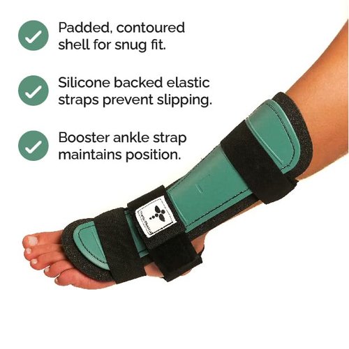 Achilles Tendon RUPTURE Night Splint, ONLY for COMPLETE Achilles tear - BEFORE PURCHASE: 1. Select SIZE & SIDE 2. Check with MEDICAL PROFESSIONAL (Large, Right)
