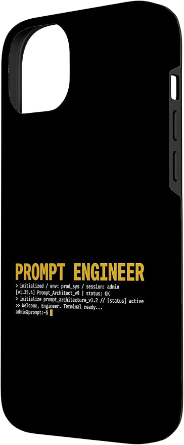 Prompt Engineer Terminal Screen AI Developer Software Coder Case for iPhone 14 Plus