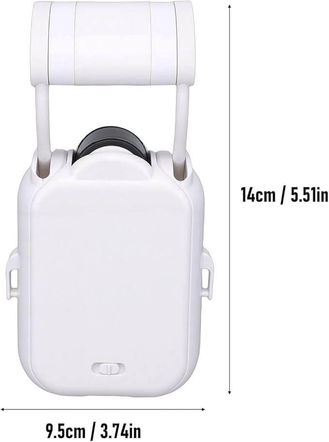 Smart Curtain Motor, Tuya App Controlled Automatic Opener with 5200mAh Battery and Safety Sensor, Easy Install Cordless Motorized Curtain Track for Home, Office and Bedroom