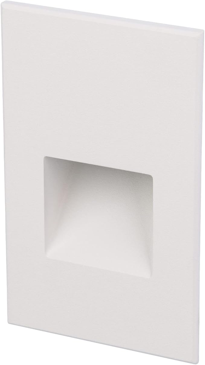 WAC Landscape Lighting, LEDme 120V LED Vertical Indoor and Outdoor Step and Wall Light Blue in White