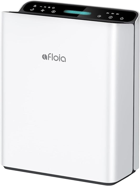 Afloia Air Purifier for Home Large Room Bedroom Up to 2000Ft² with PM2.5 Air Quality Monitor Smart Auto Mode, Washable Pre Filter Cleaner for Pet, Europa 2.0