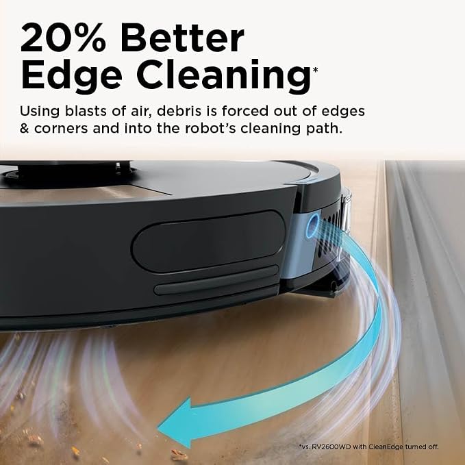 Shark Matrix Plus Robot Vacuum and Mop,UR2650WS | Sonic Mopping, Matrix Clean, CleanEdge, HEPA 30-Day Self-Empty Base, 360° LiDAR Mapping, Self-Cleaning Brushroll, Wi-Fi