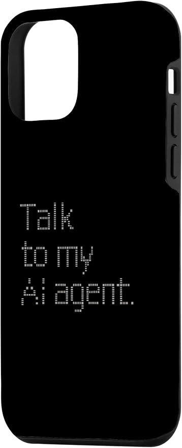 Talk to My AI Agent - Minimalist Tech Design Case for iPhone 12 mini