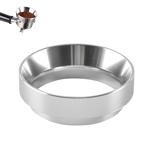 Espresso Dosing Funnel Precision Aluminum Alloy Coffee Dosing Ring Accessories Set for Portafilter Hands-Free (58mm)