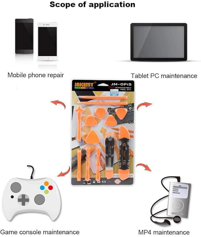Screen Opening Set Pry Tool - 13 in 1 Mobile Phone Display Replace Kit Electronics Open Tools Pry Bar Opener for iPhone, Ipad Repair