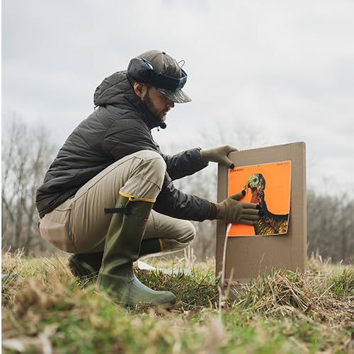 Caldwell Orange Peel Turkey Target with Flake Off Material and Strong Adhesive for Outdoor, Range, Shooting and Hunting