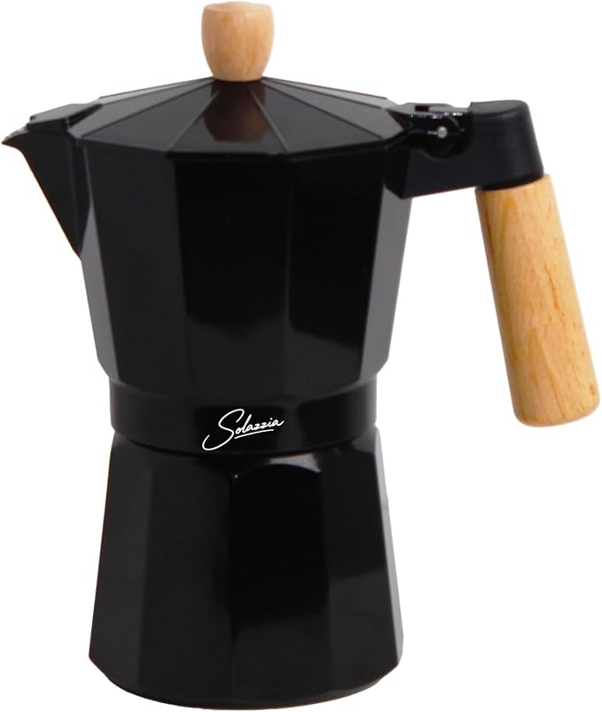 3 Cup Stovetop Espresso Maker Italian Moka Pot, Stove Top Cuban Coffee Maker, Greca Mocha Pot(Premium+, 5 oz/150ml)