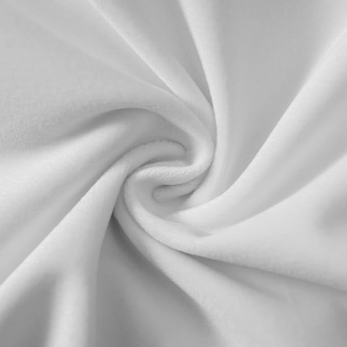 White 18x18 Throw Pillow Covers Decorative Velvet Cushion Covers Set of 2 | Soft Pillow Cases with Invisible Zipper for Modern Couch Sofa Bed Living Room Bedroom Home Decor