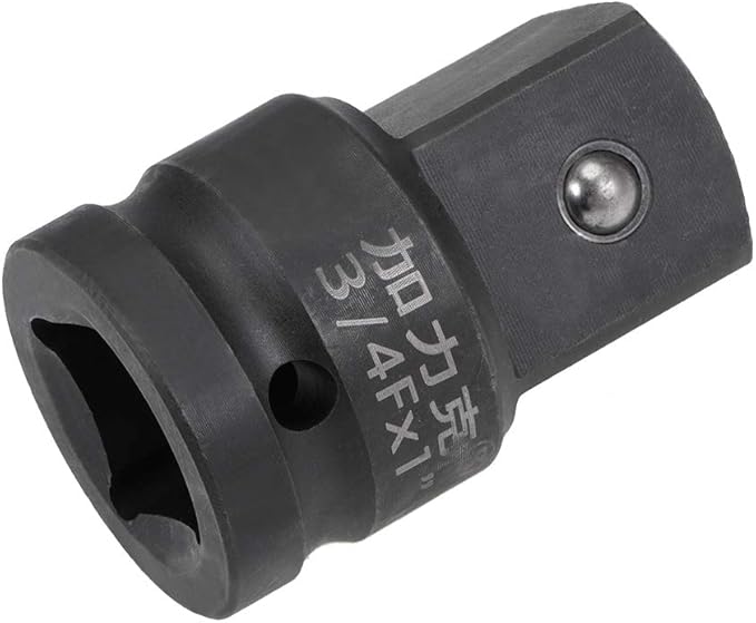 uxcell 3/4" Drive (Female) x 1" (Male) Impact Socket Adapter for Use with Air Impact Wrenches, Breaker Bars, Ratchets, CR-MO Steel