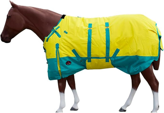 69" Hilason 1200D Winter Waterproof Turnout Horse Blanket Belly Wrap Yellow