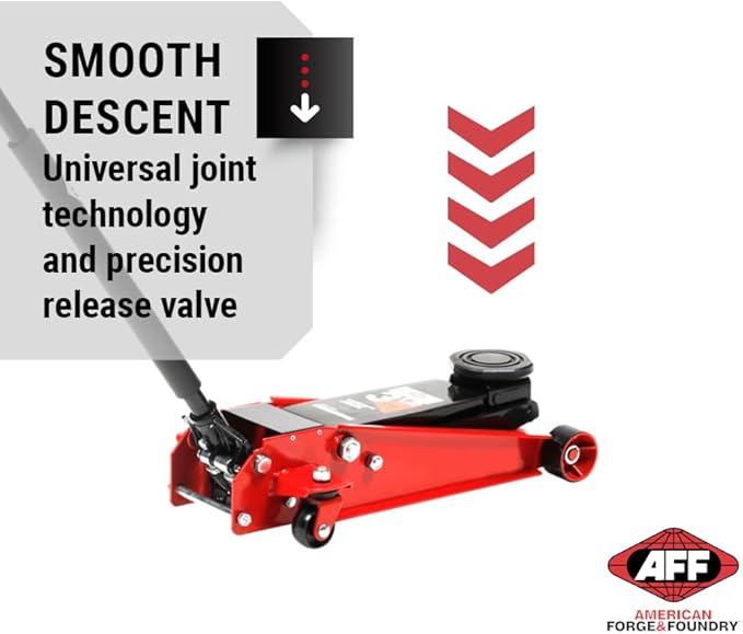 AFF 3.5 Ton Professional Floor Jack - Heavy Duty, Dual Pump - Low Profile Hydraulic Car Jack
