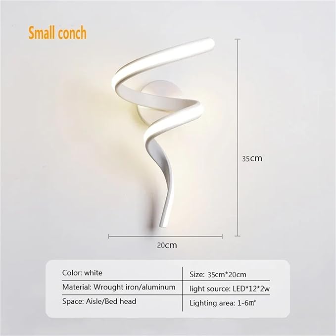 Modern Minimalist LED Wall Lamp Home Indoor Decor Wall Sconce for Living Room Bedroom Bedside Lustres Backgroud Light Decoration(Warm White,A-White Small)