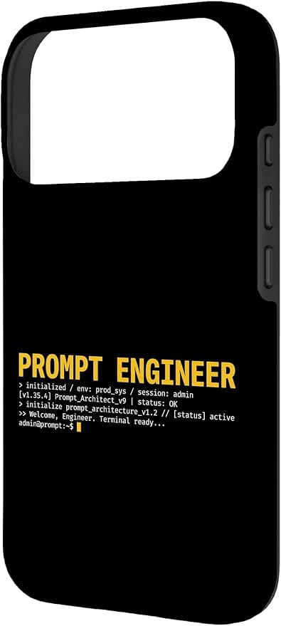 Prompt Engineer Terminal Screen AI Developer Software Coder Case for iPhone 17 Pro