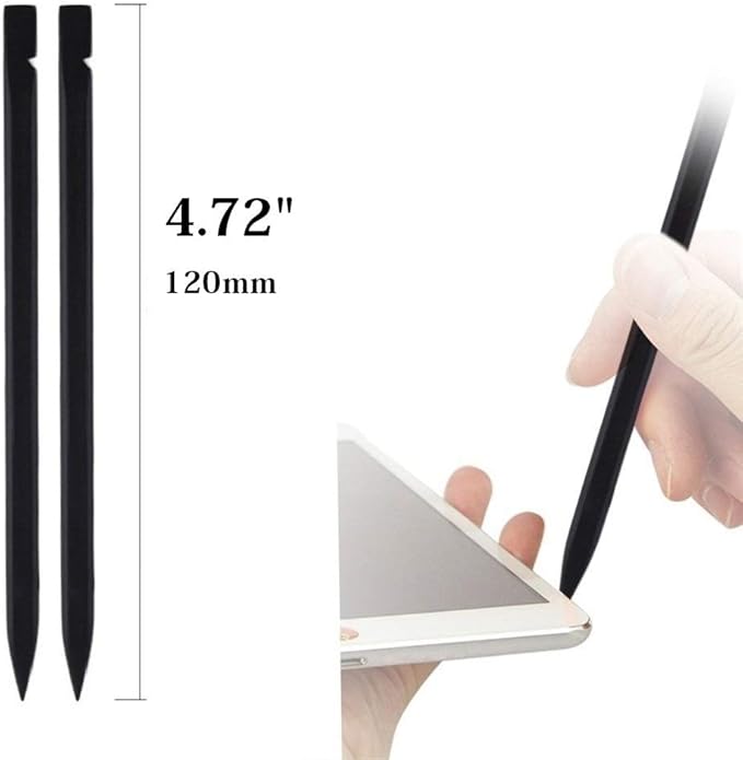 Fixinus 30 Pieces 4.72" Black Nylon Plastic Spudger Probe Security Opening Pry Bar for iPhone iPad Samsung Cell Phone Laptop PC LCD Screen Disassembly